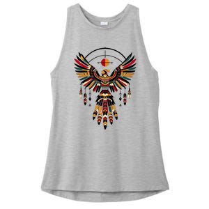 Thunderbird Native American Tribal Art Ladies PosiCharge Tri-Blend Wicking Tank