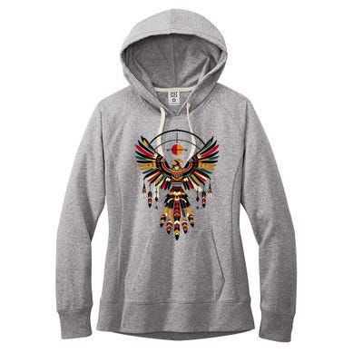 Thunderbird Native American Tribal Art Women's Fleece Hoodie