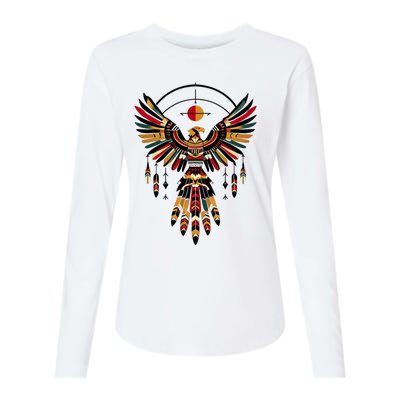 Thunderbird Native American Tribal Art Womens Cotton Relaxed Long Sleeve T-Shirt