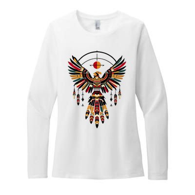 Thunderbird Native American Tribal Art Womens CVC Long Sleeve Shirt