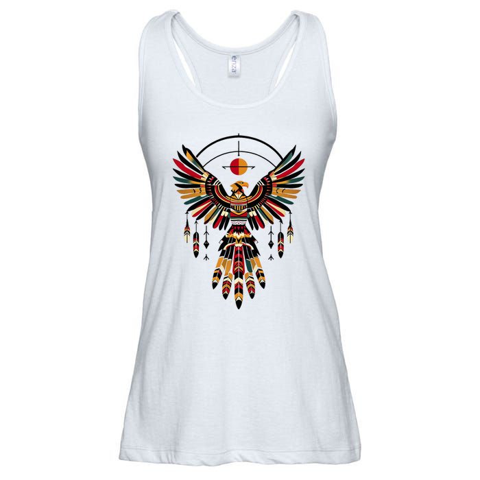 Thunderbird Native American Tribal Art Ladies Essential Flowy Tank