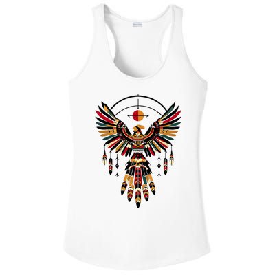 Thunderbird Native American Tribal Art Ladies PosiCharge Competitor Racerback Tank