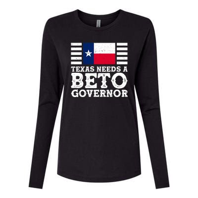 Texas Needs A Governor Beto O'Rourke Womens Cotton Relaxed Long Sleeve T-Shirt