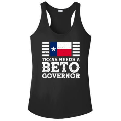 Texas Needs A Governor Beto O'Rourke Ladies PosiCharge Competitor Racerback Tank