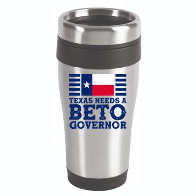 Texas Needs A Governor Beto O'Rourke 16oz Travel Tumbler