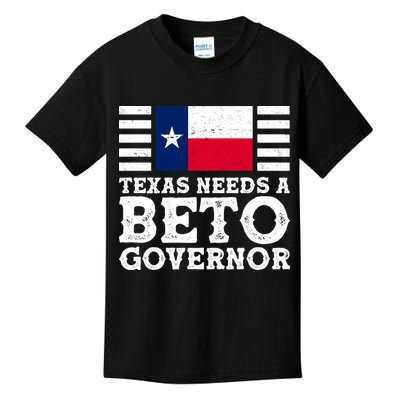 Texas Needs A Governor Beto O'Rourke Kids T-Shirt