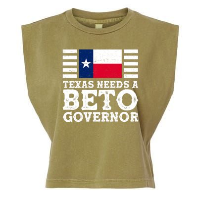 Texas Needs A Governor Beto O'Rourke Garment-Dyed Women's Muscle Tee