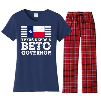 Texas Needs A Governor Beto O'Rourke Women's Flannel Pajama Set