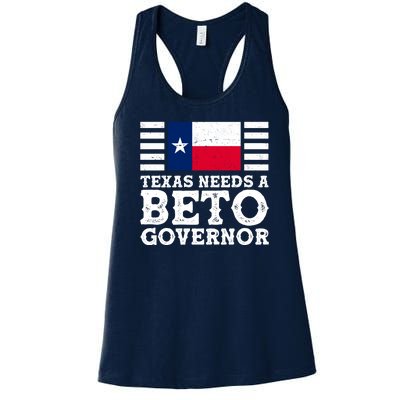 Texas Needs A Governor Beto O'Rourke Women's Racerback Tank