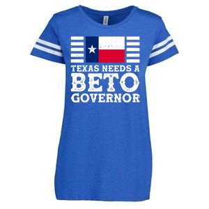 Texas Needs A Governor Beto O'Rourke Enza Ladies Jersey Football T-Shirt