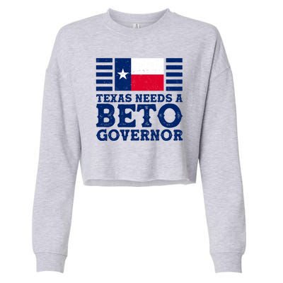 Texas Needs A Governor Beto O'Rourke Cropped Pullover Crew