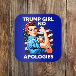 Trump No Apologies Patriotic American Gift Coaster