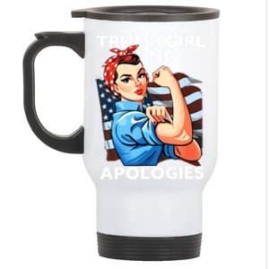 Trump No Apologies Patriotic American Gift Stainless Steel Travel Mug