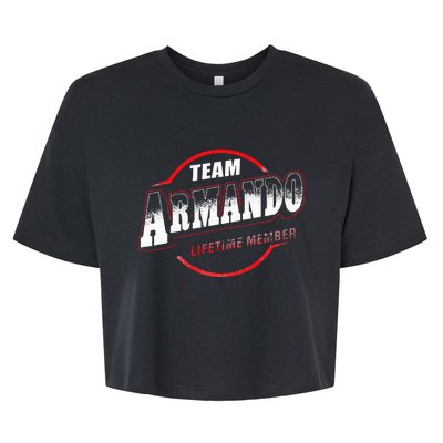 Team Name Armando Lifetime Member Last Name Bella+Canvas Jersey Crop Tee