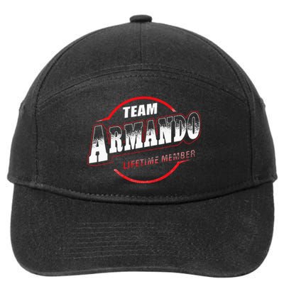 Team Name Armando Lifetime Member Last Name 7-Panel Snapback Hat