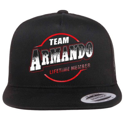 Team Name Armando Lifetime Member Last Name Flat Bill Trucker Hat