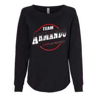 Team Name Armando Lifetime Member Last Name Womens California Wash Sweatshirt