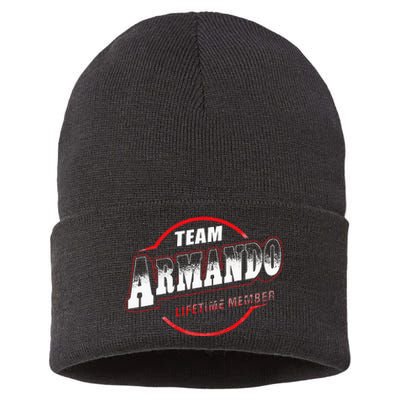 Team Name Armando Lifetime Member Last Name Sustainable Knit Beanie