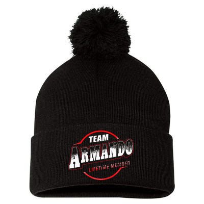 Team Name Armando Lifetime Member Last Name Pom Pom 12in Knit Beanie