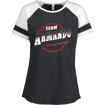 Team Name Armando Lifetime Member Last Name Enza Ladies Jersey Colorblock Tee