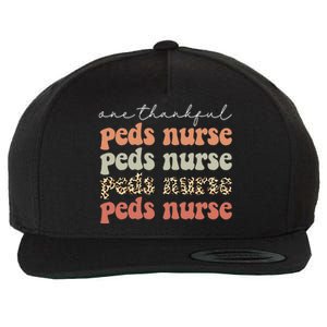 Thankful Nurse Autumn Tree Fall Leaves Thanksgiving Wool Snapback Cap