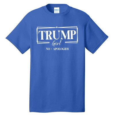 Trump No Apologies Trump Election 2024 Gift Tall T-Shirt