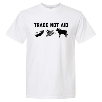 Trade Not Aid Farmer Political Garment-Dyed Heavyweight T-Shirt