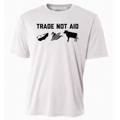 Trade Not Aid Farmer Political Cooling Performance Crew T-Shirt