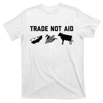 Trade Not Aid Farmer Political T-Shirt