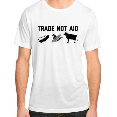 Trade Not Aid Farmer Political Adult ChromaSoft Performance T-Shirt