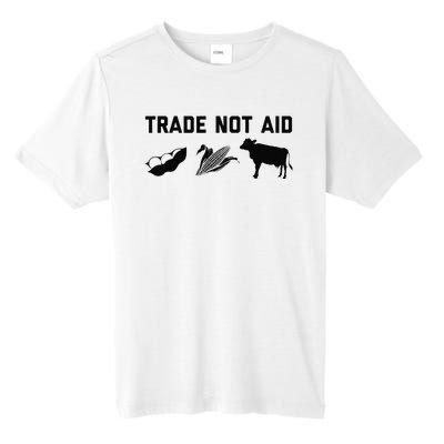 Trade Not Aid Farmer Political Tall Fusion ChromaSoft Performance T-Shirt