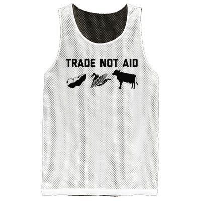 Trade Not Aid Farmer Political Mesh Reversible Basketball Jersey Tank