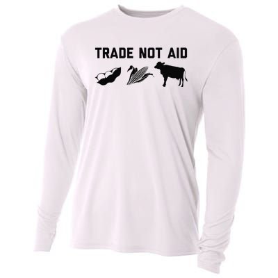 Trade Not Aid Farmer Political Cooling Performance Long Sleeve Crew