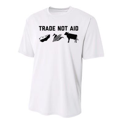 Trade Not Aid Farmer Political Performance Sprint T-Shirt