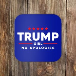 Trump No Apologies Patriotic American Election 2024 Cute Gift Coaster