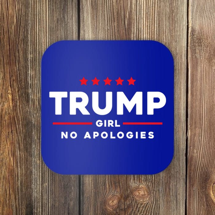 Trump No Apologies Patriotic American Election 2024 Cute Gift Coaster