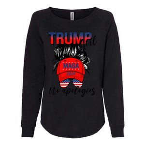 Trump No Apologies Patriotic American Meaningful Gift Womens California Wash Sweatshirt