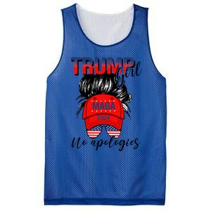 Trump No Apologies Patriotic American Meaningful Gift Mesh Reversible Basketball Jersey Tank