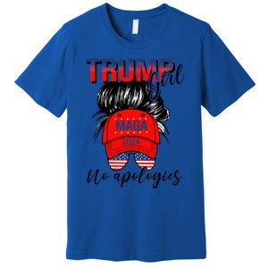 Trump No Apologies Patriotic American Meaningful Gift Premium T-Shirt