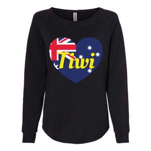 Tiwi Nt Australia Australian Flag Heart Womens California Wash Sweatshirt