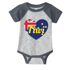 Tiwi Nt Australia Australian Flag Heart Infant Baby Jersey Bodysuit