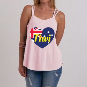 Tiwi Nt Australia Australian Flag Heart Women's Strappy Tank