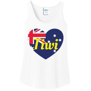 Tiwi Nt Australia Australian Flag Heart Ladies Essential Tank