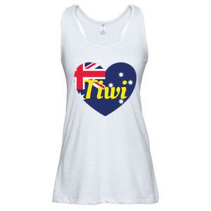 Tiwi Nt Australia Australian Flag Heart Ladies Essential Flowy Tank