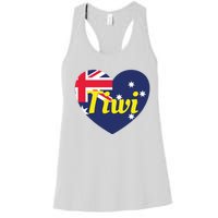 Tiwi Nt Australia Australian Flag Heart Women's Racerback Tank