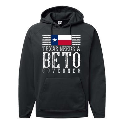 Texas Needs A Beto Governor Performance Fleece Hoodie