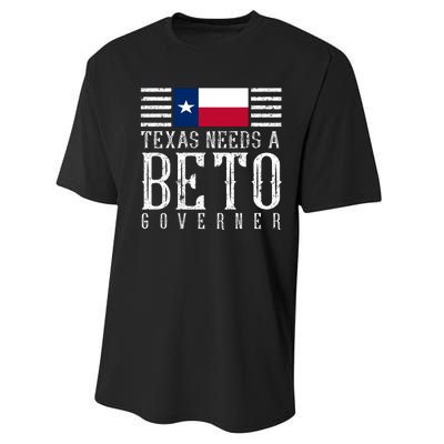 Texas Needs A Beto Governor Performance Sprint T-Shirt