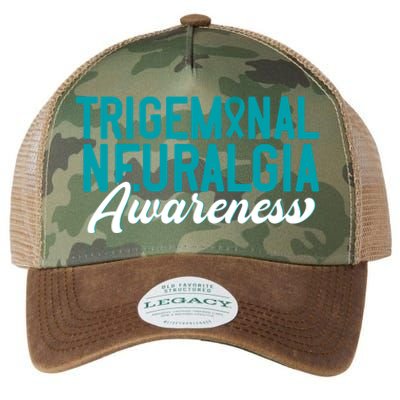 Trigeminal Neuralgia Awareness Teal Ribbon Awareness Fighter Gift Legacy Tie Dye Trucker Hat