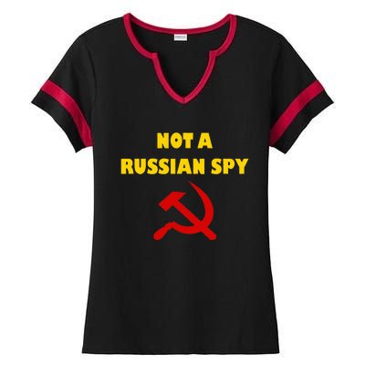 Totally Not A Russian Spy Halloween Costume Ladies Halftime Notch Neck Tee