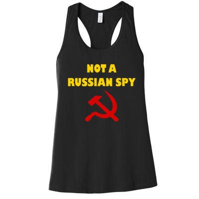 Totally Not A Russian Spy Halloween Costume Women's Racerback Tank